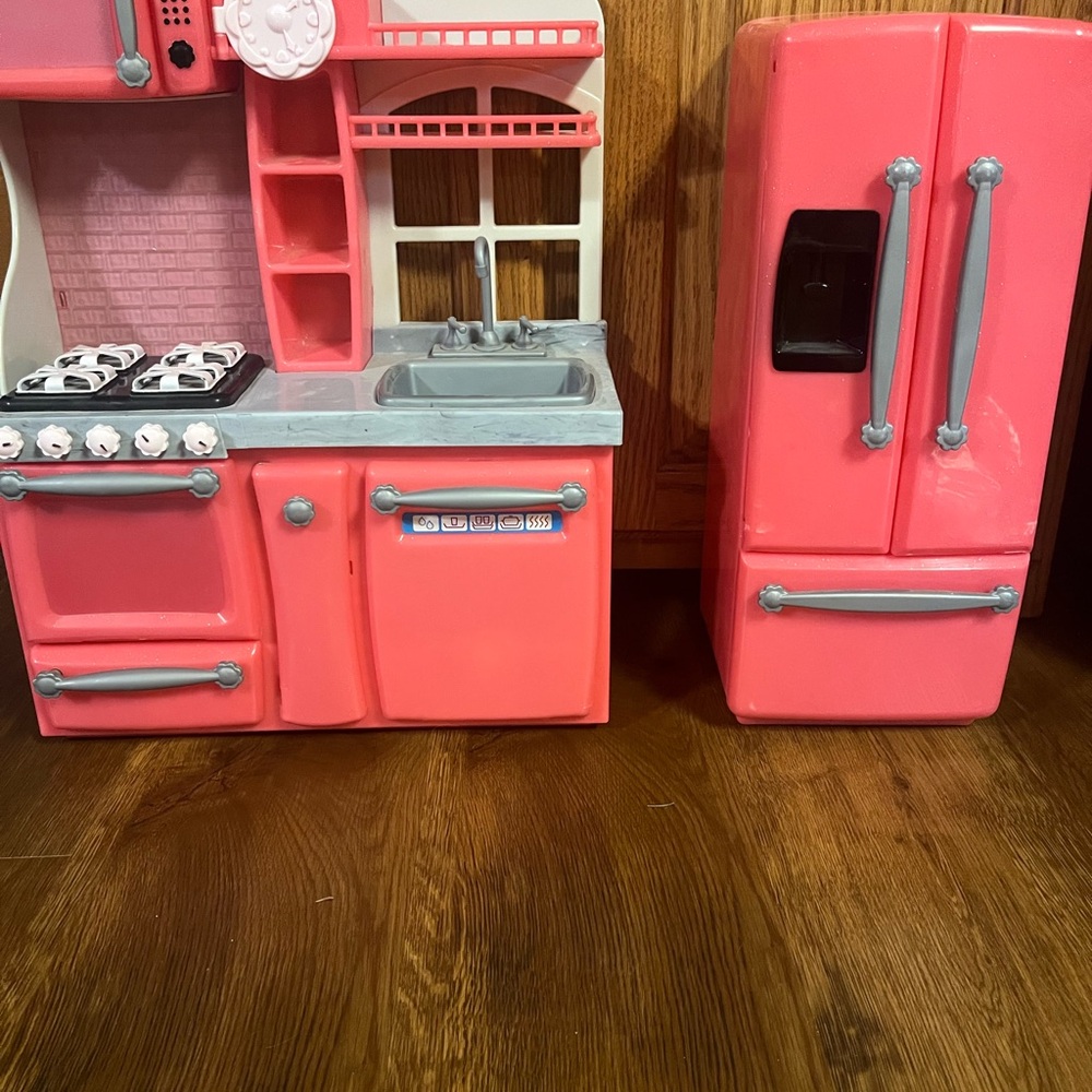 Pink Play Kitchen Set